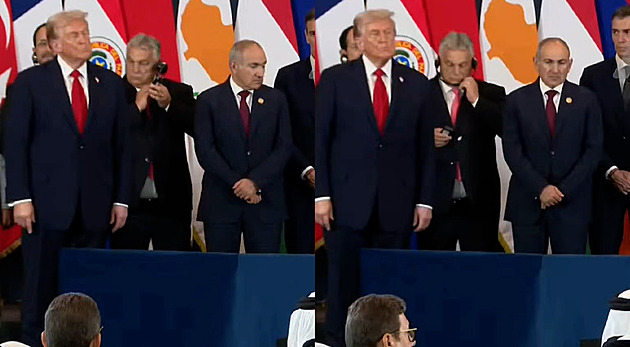 VIDEO: Orbán pobavil svou nešikovností. Dlouho bojoval s tlumočnickými sluchátky