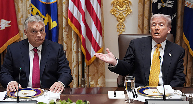 Trump přivítal Orbána v Bílém domě, chce s ním řešit schůzku s Putinem
