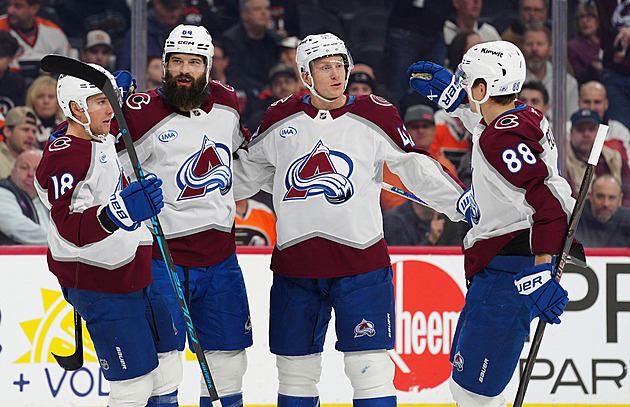 Nečas přidal další asistenci, Colorado uspělo na ledě Philadelphie