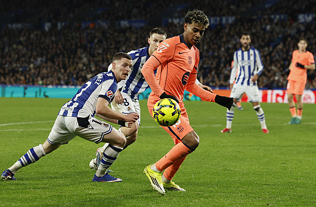 Vítězná série u konce. Barcelona podlehla Realu Sociedad, první už je pouze o bod