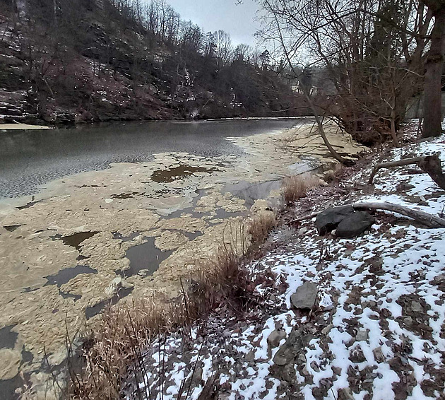 Do Dyje unikly protrženou jímkou výkaly, čpavek z nich ohrožuje ryby