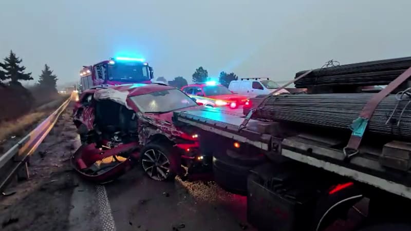 Ledovka ochromila české silnice: Záchranáři aktivovali traumaplán. Kvůli nehodám stála D1 i D2